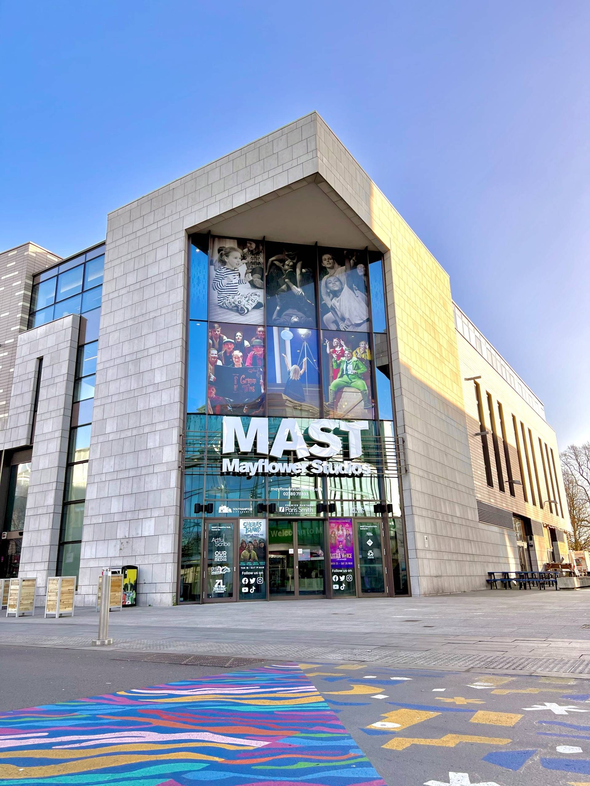 MAST Mayflower Studios view of MAST Mayflower Studios from Guildhall Square.